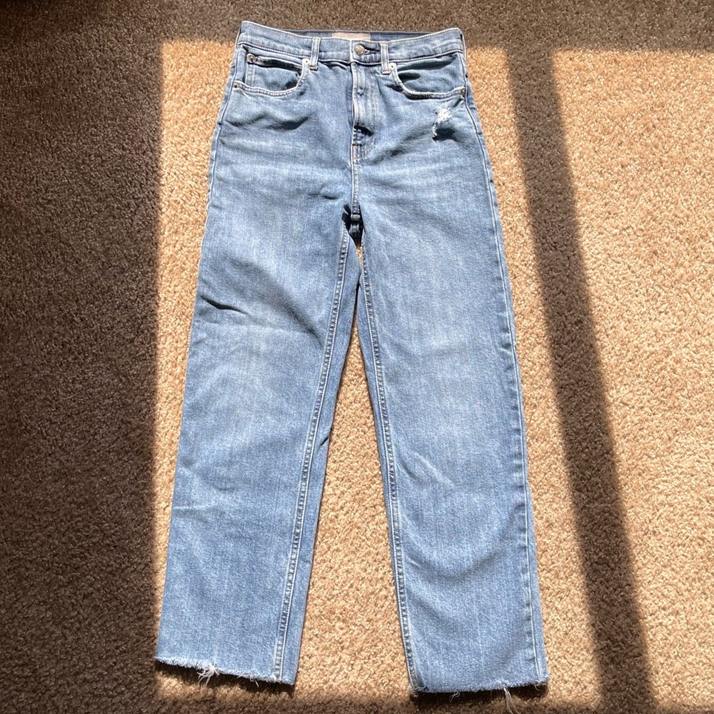 Everlane The Way High Jean raw hem